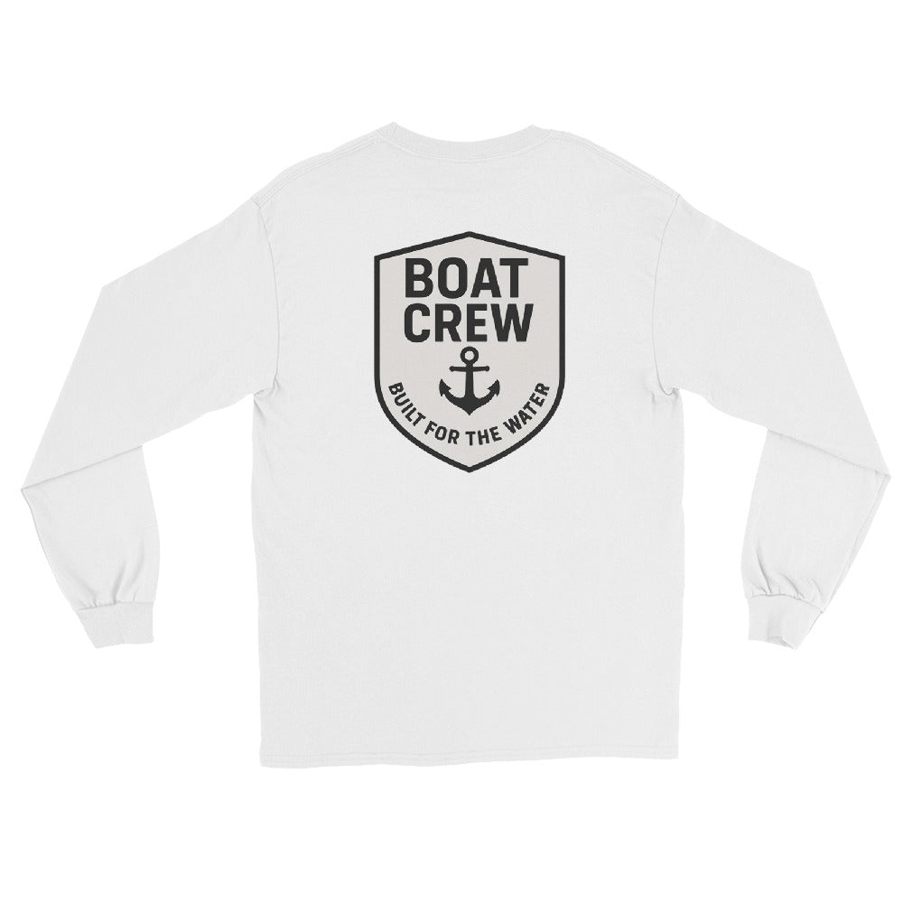 Boat Crew Anchor Logo Long Sleeve Shirt - The Standard Nautical Tee by Boat Crew Co.