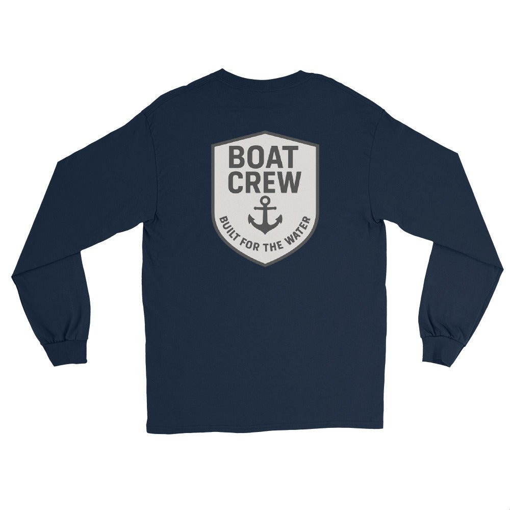 Boat Crew Anchor Logo Long Sleeve Shirt - The Standard Nautical Tee by Boat Crew Co.