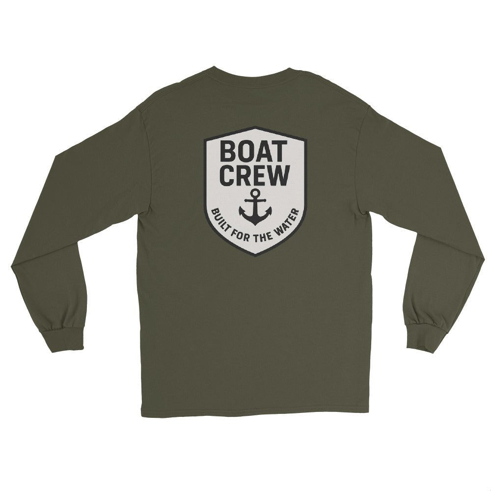Boat Crew Anchor Logo Long Sleeve Shirt - The Standard Nautical Tee by Boat Crew Co.