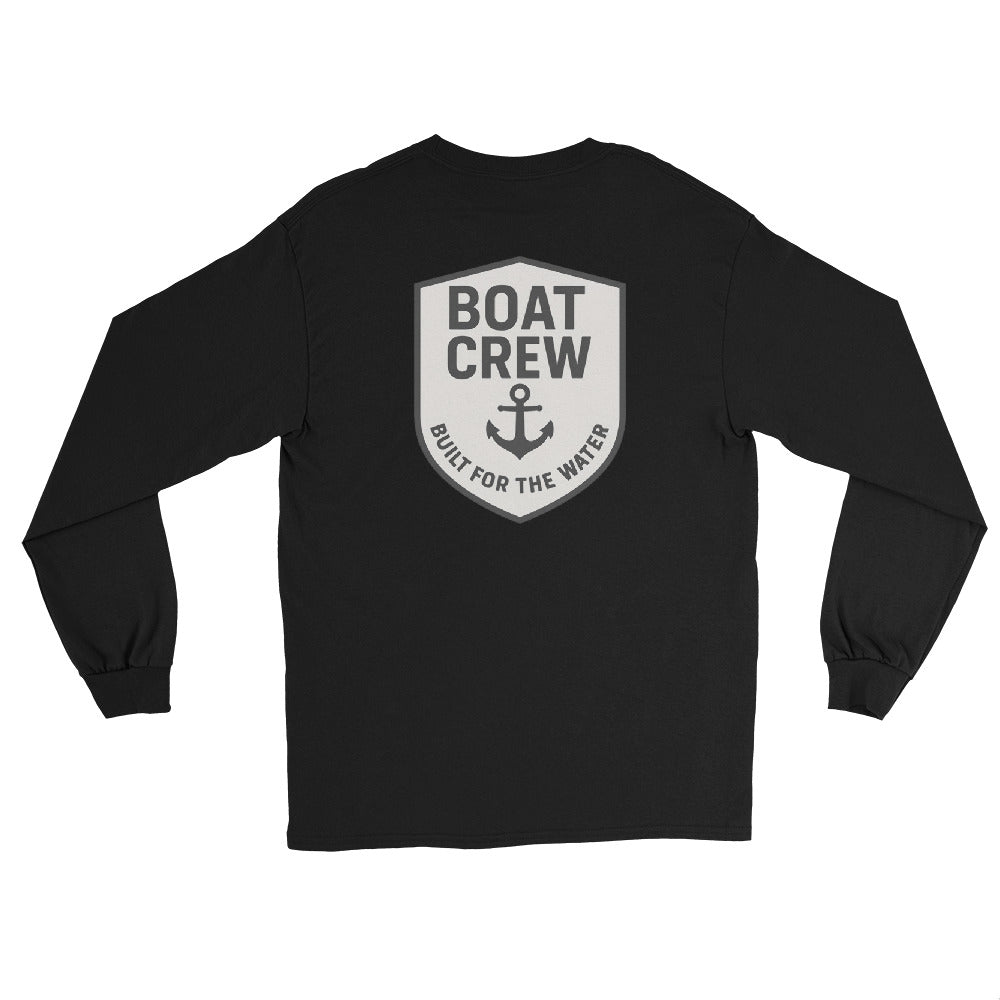 Boat Crew Anchor Logo Long Sleeve Shirt - The Standard Nautical Tee by Boat Crew Co.