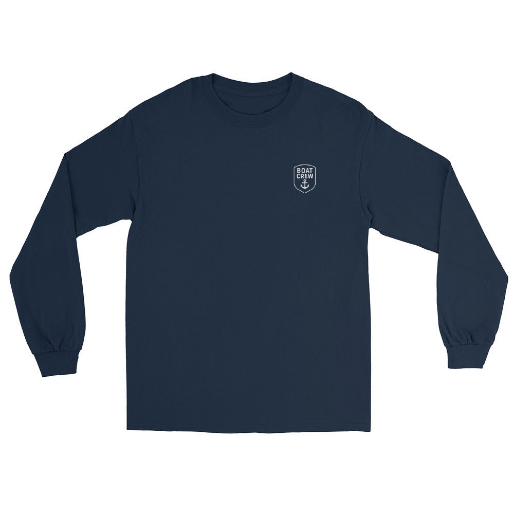Boat Crew Anchor Logo Long Sleeve Shirt - The Standard Nautical Tee by Boat Crew Co.