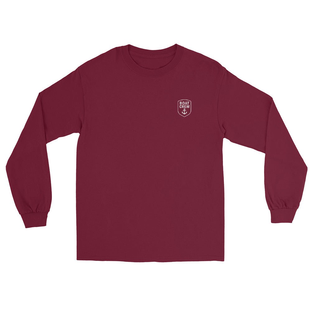 Boat Crew Anchor Logo Long Sleeve Shirt - The Standard Nautical Tee by Boat Crew Co.