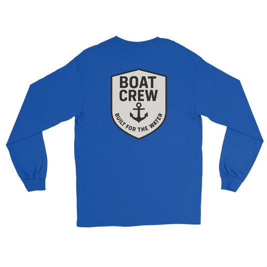 Boat Crew Anchor Logo Long Sleeve Shirt - The Standard Nautical Tee by Boat Crew Co.