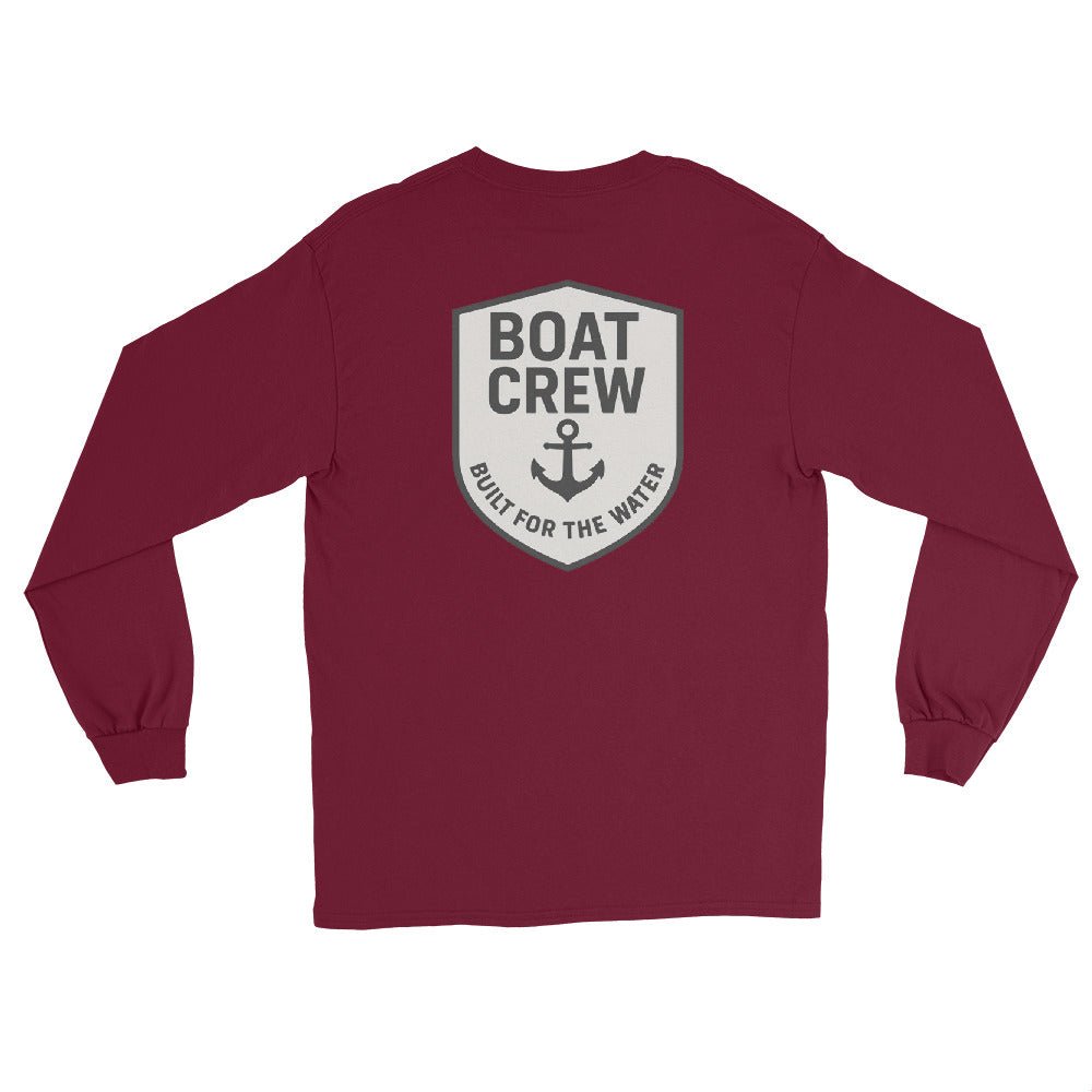 Boat Crew Anchor Logo Long Sleeve Shirt - The Standard Nautical Tee by Boat Crew Co.
