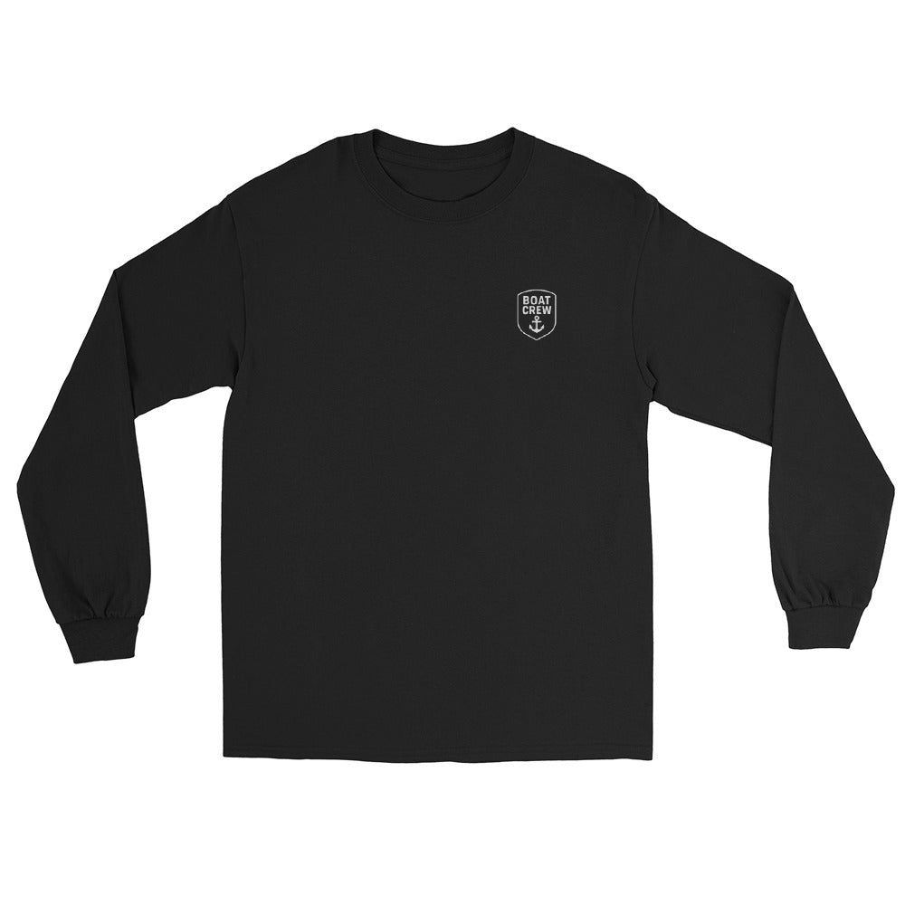 Boat Crew Anchor Logo Long Sleeve Shirt - The Standard Nautical Tee by Boat Crew Co.
