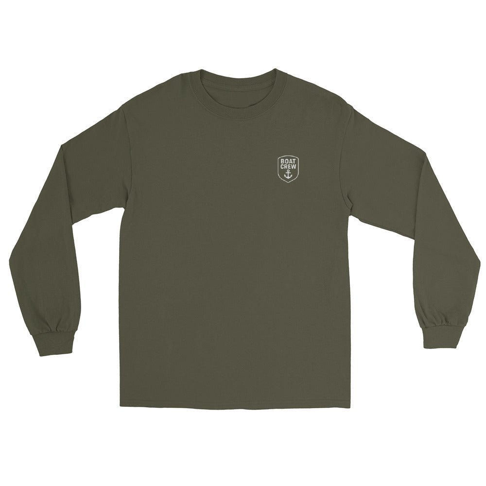 Boat Crew Anchor Logo Long Sleeve Shirt - The Standard Nautical Tee by Boat Crew Co.