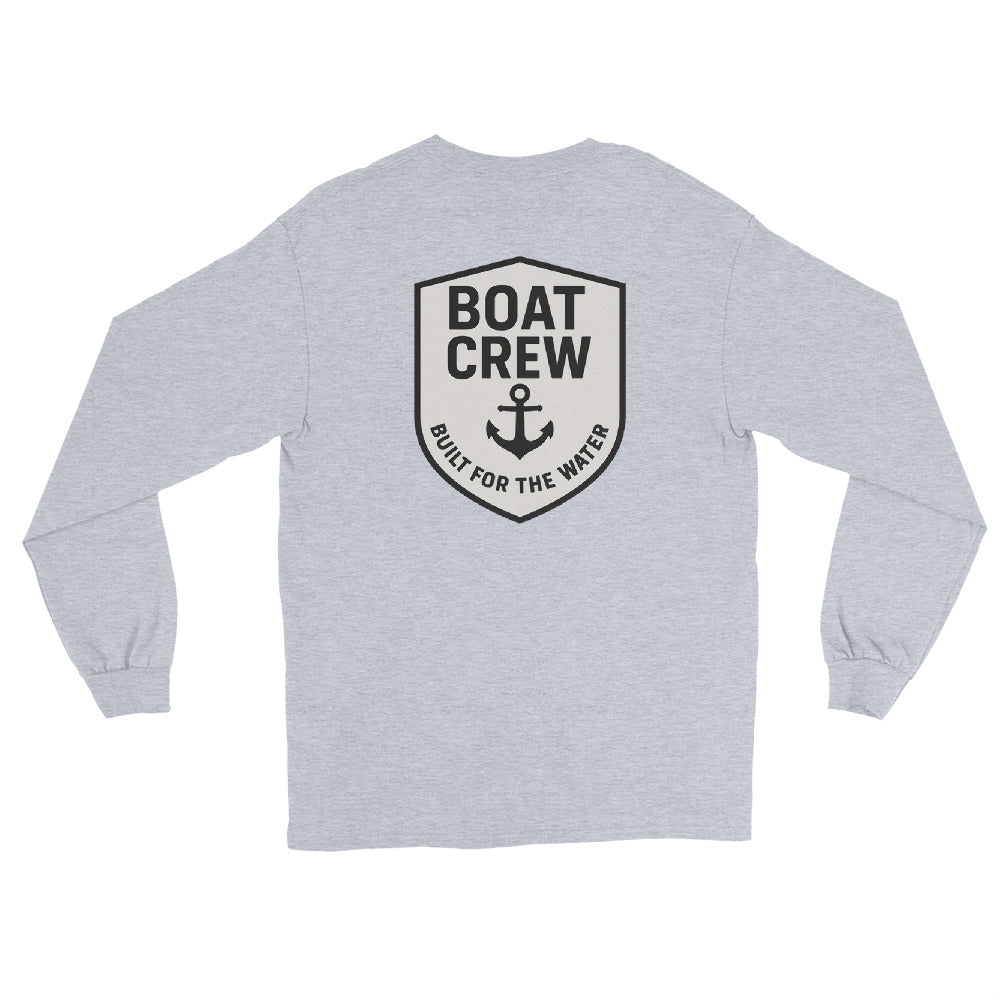 Boat Crew Anchor Logo Long Sleeve Shirt - The Standard Nautical Tee by Boat Crew Co.