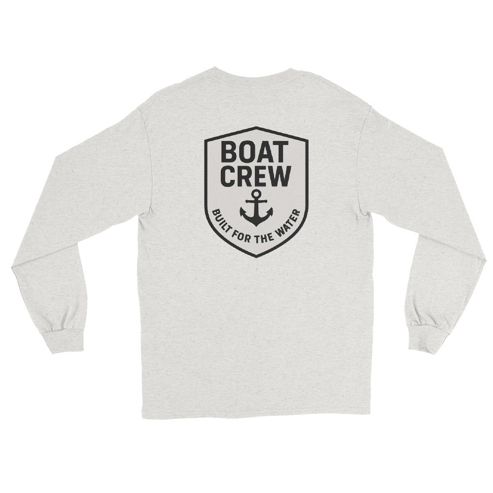 Boat Crew Anchor Logo Long Sleeve Shirt - The Standard Nautical Tee by Boat Crew Co.