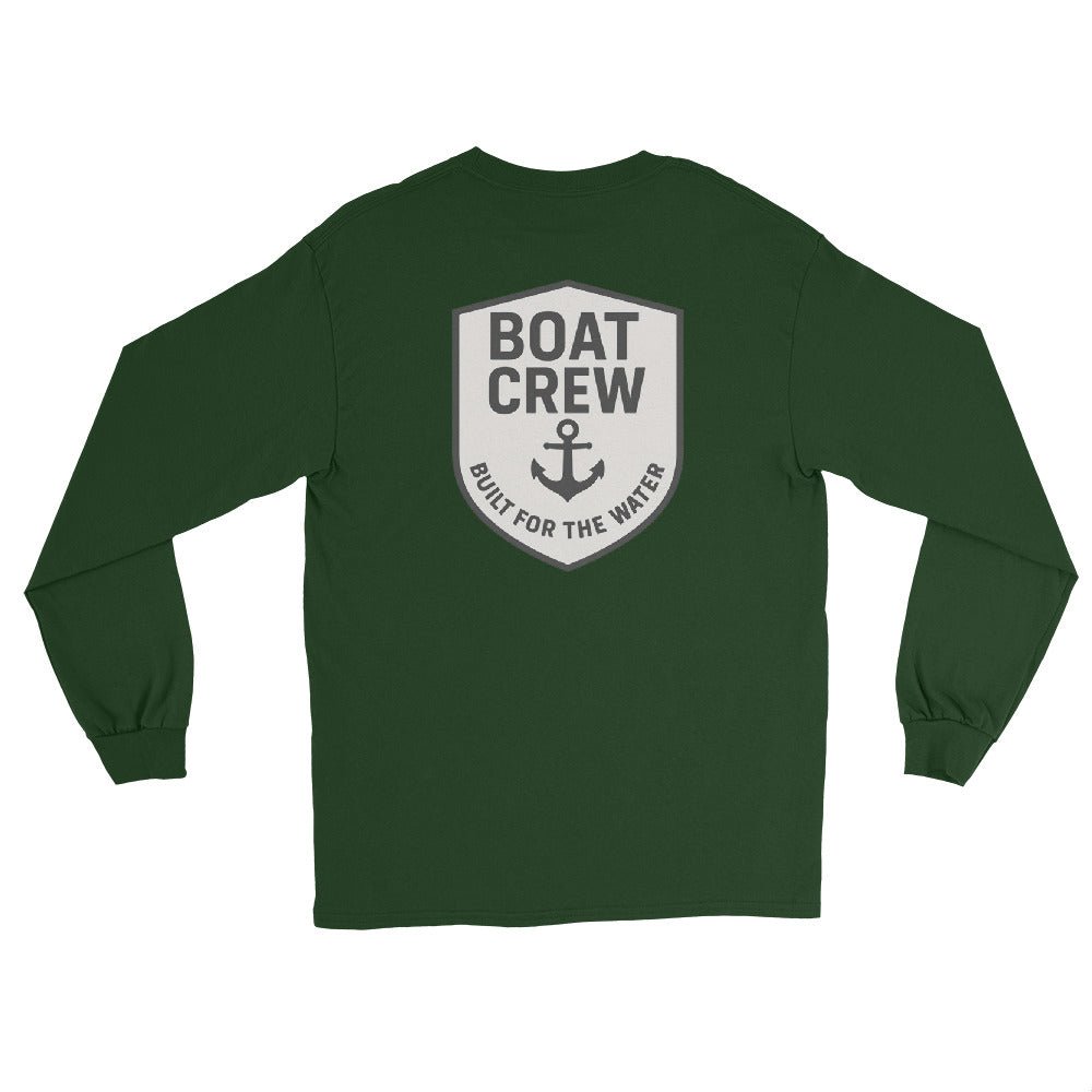 Boat Crew Anchor Logo Long Sleeve Shirt - The Standard Nautical Tee by Boat Crew Co.