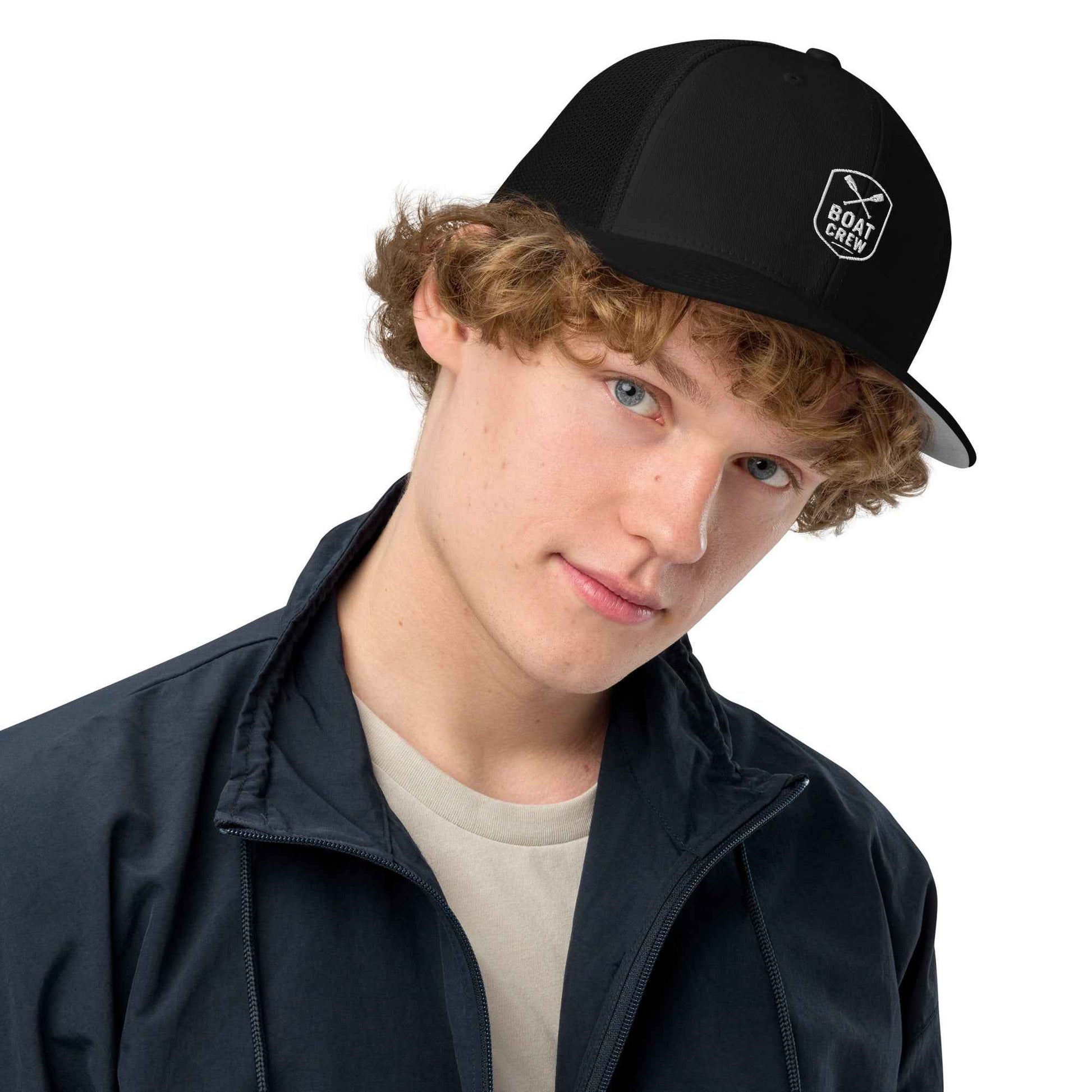 Boat Crew Oars Logo Trucker Hat | Nautical Hats by Boat Crew Co.