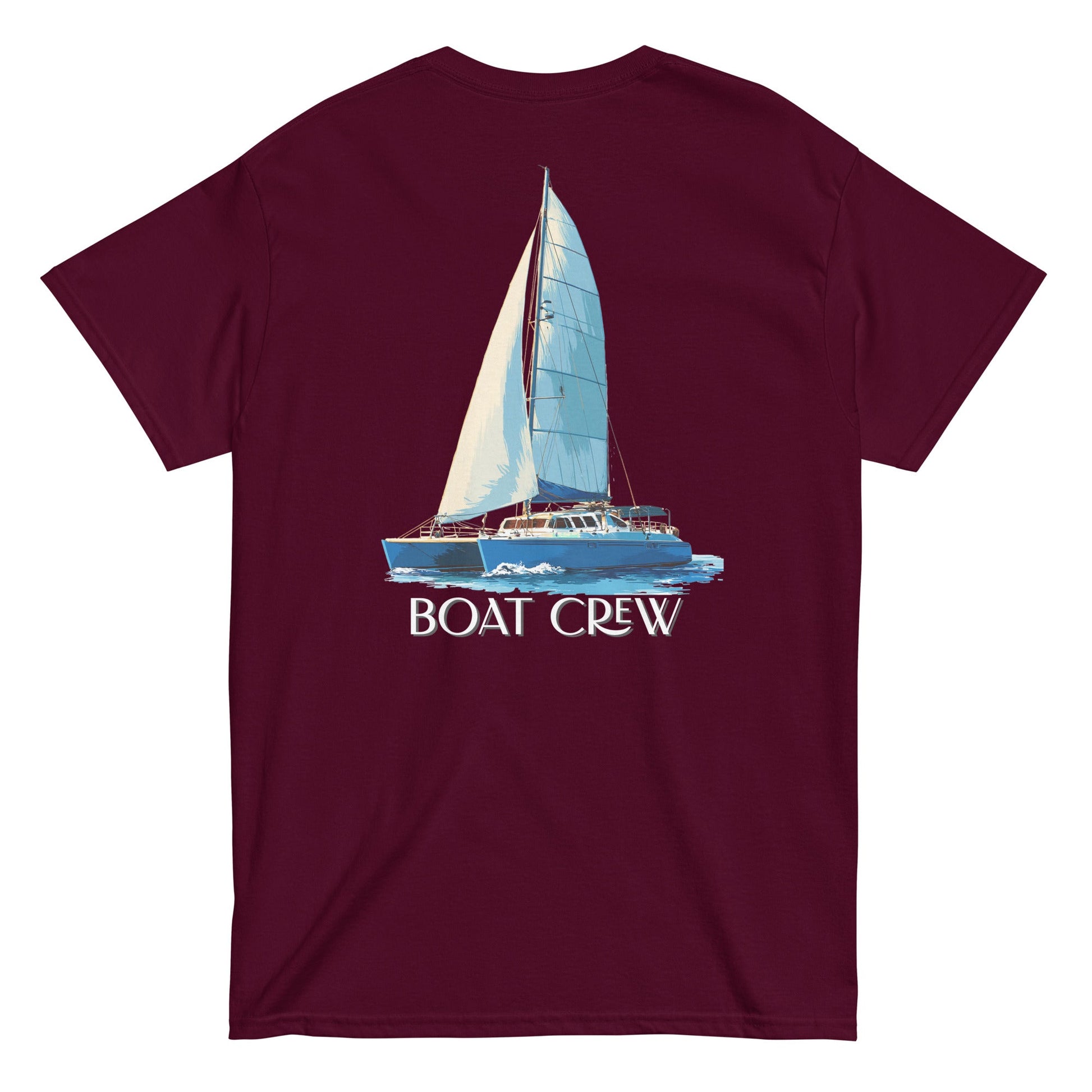 Boat Crew Co. Catamaran Sailboat shirt – Fleet Collection nautical tee