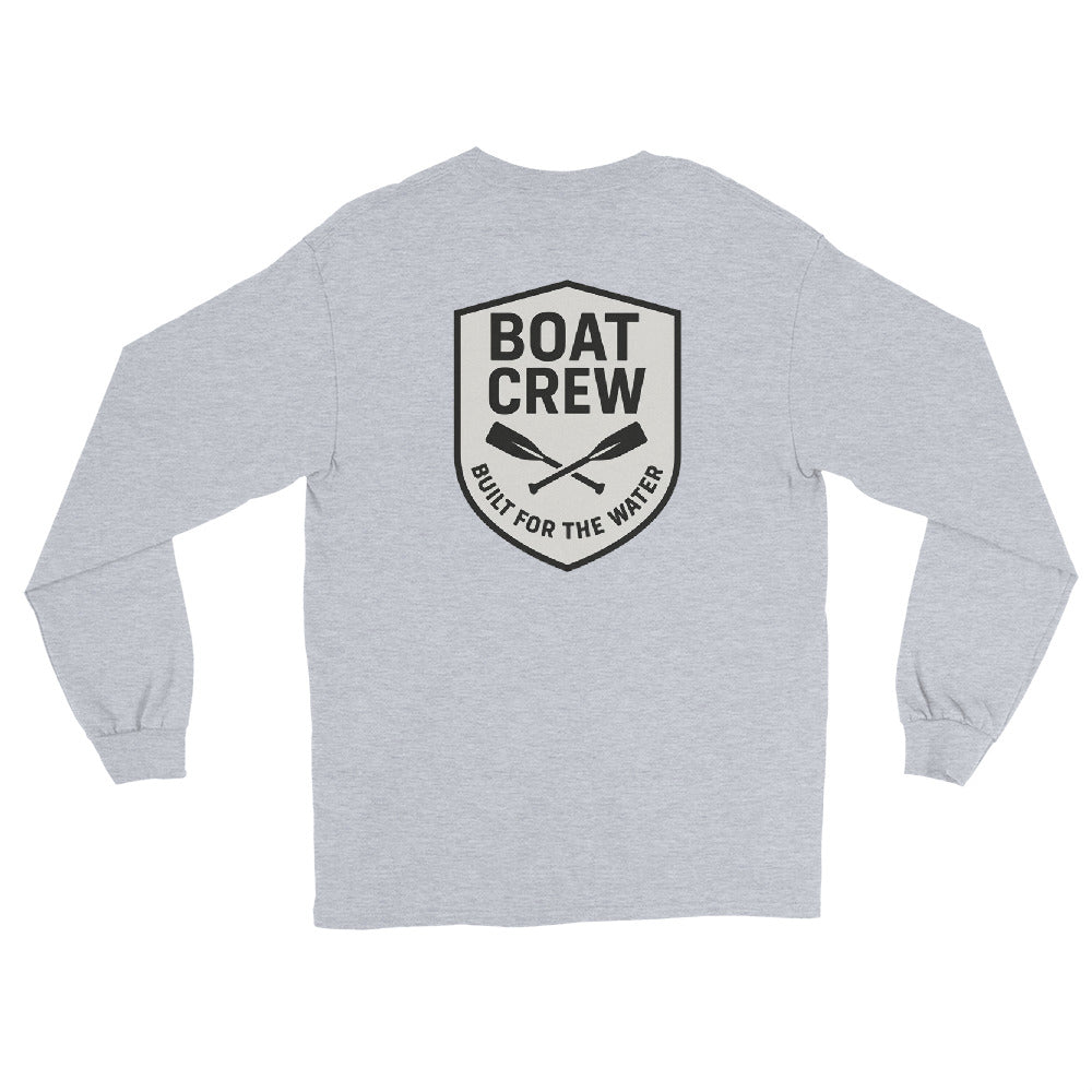 Boat Crew Oars Logo Long Sleeve Shirt – The Standard Nautical Tee by Boat Crew Co.