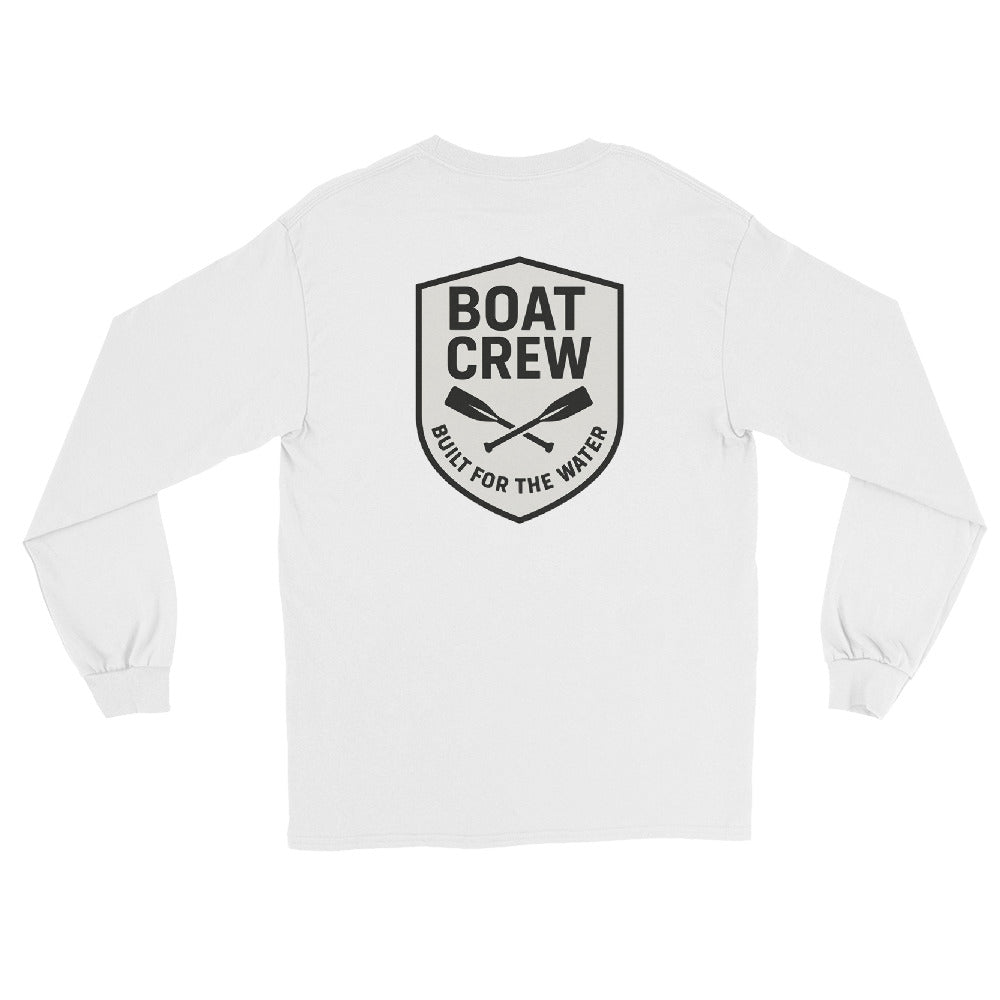 Boat Crew Oars Logo Long Sleeve Shirt – The Standard Nautical Tee by Boat Crew Co.