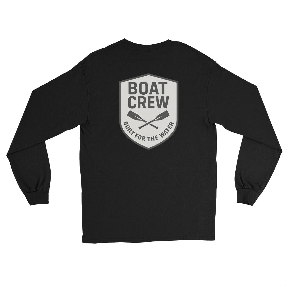 Boat Crew Oars Logo Long Sleeve Shirt – The Standard Nautical Tee by Boat Crew Co.