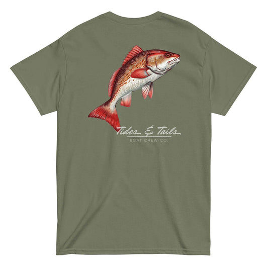Red Drum Fishing Shirt | Tides & Tails by Boat Crew Co.