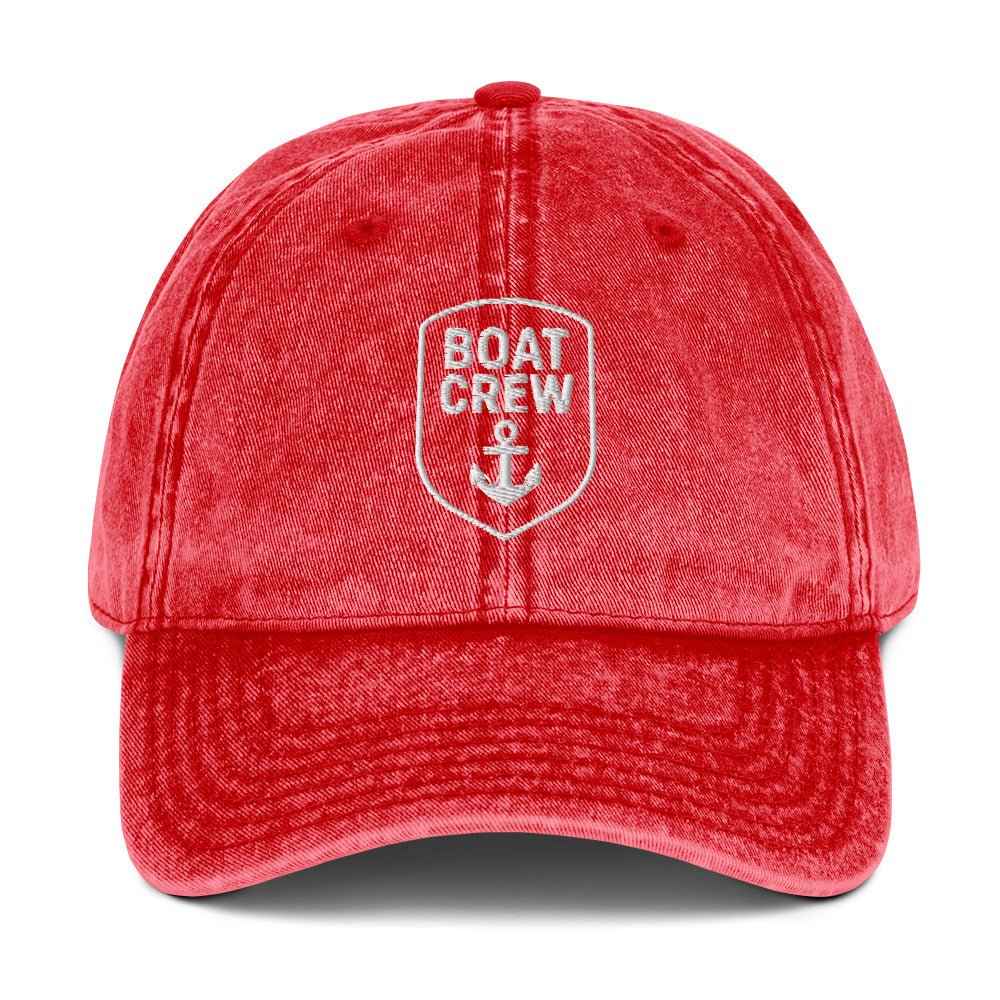 Boat Crew Vintage Cotton Twill Cap | Nautical Hat by Boat Crew Co.