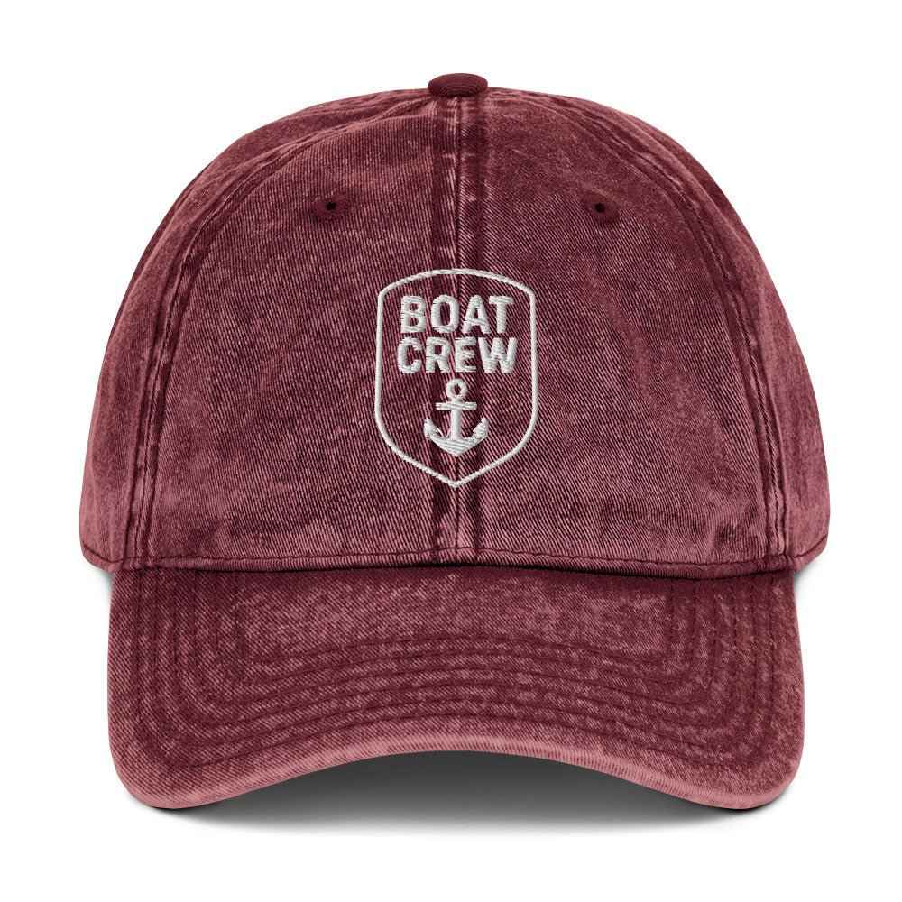 Boat Crew Vintage Cotton Twill Cap | Nautical Hat by Boat Crew Co.