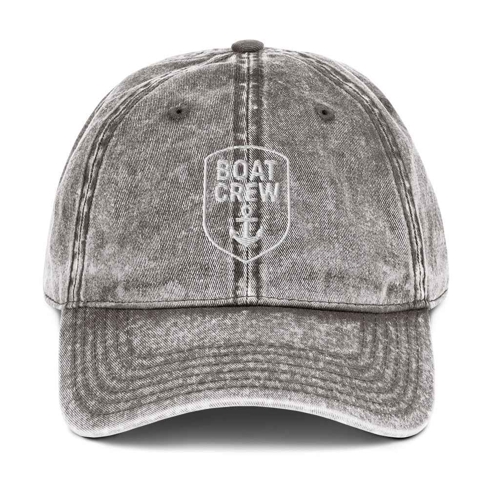 Boat Crew Vintage Cotton Twill Cap | Nautical Hat by Boat Crew Co.