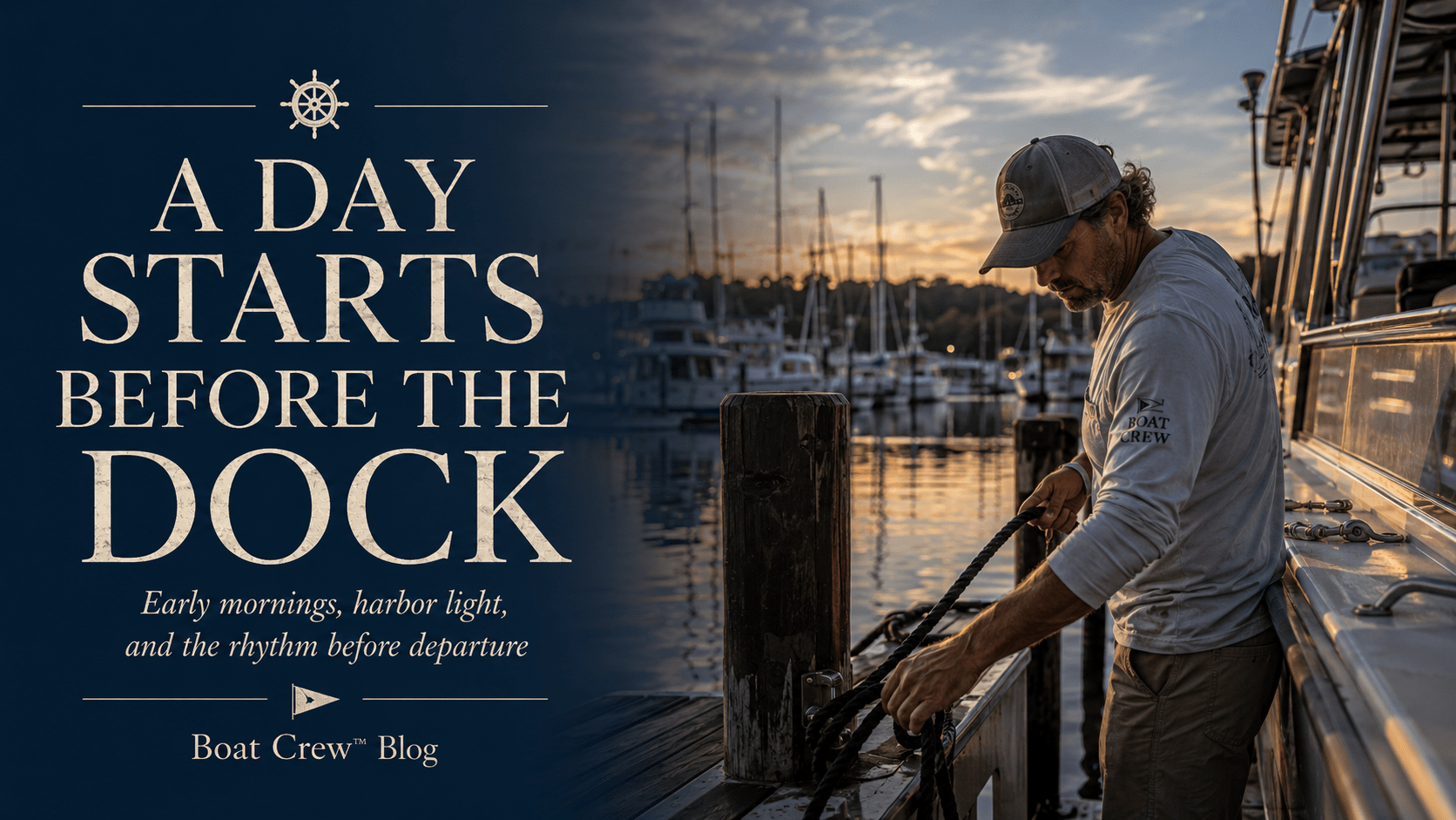 A Day Starts Before the Dock - Boat Crew™