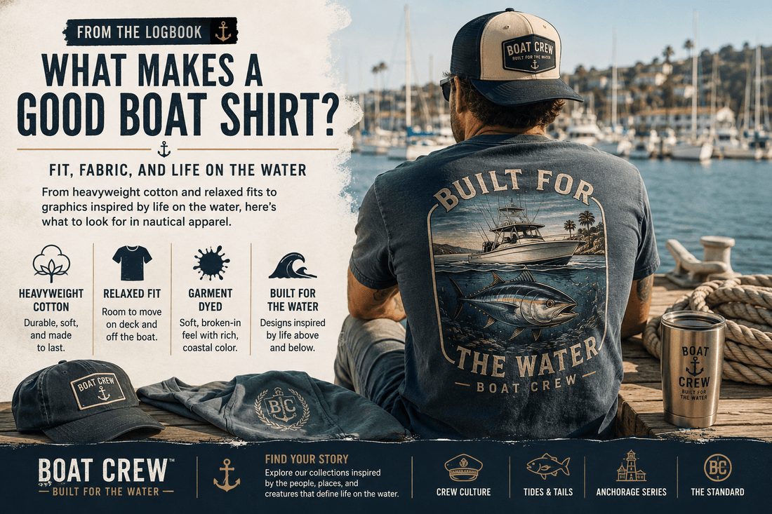What Makes a Good Boat Shirt? Fit, Fabric, and Life on the Water - Boat Crew™