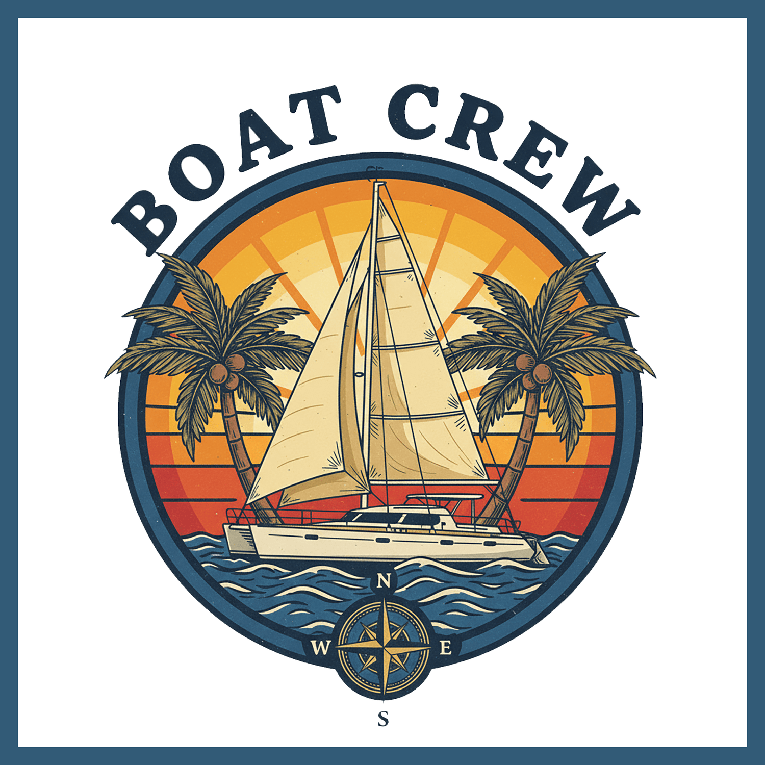 Boat Crew Co. Fleet Collection – vessel graphic tees featuring tugboats, container ships, yachts, and sailboats