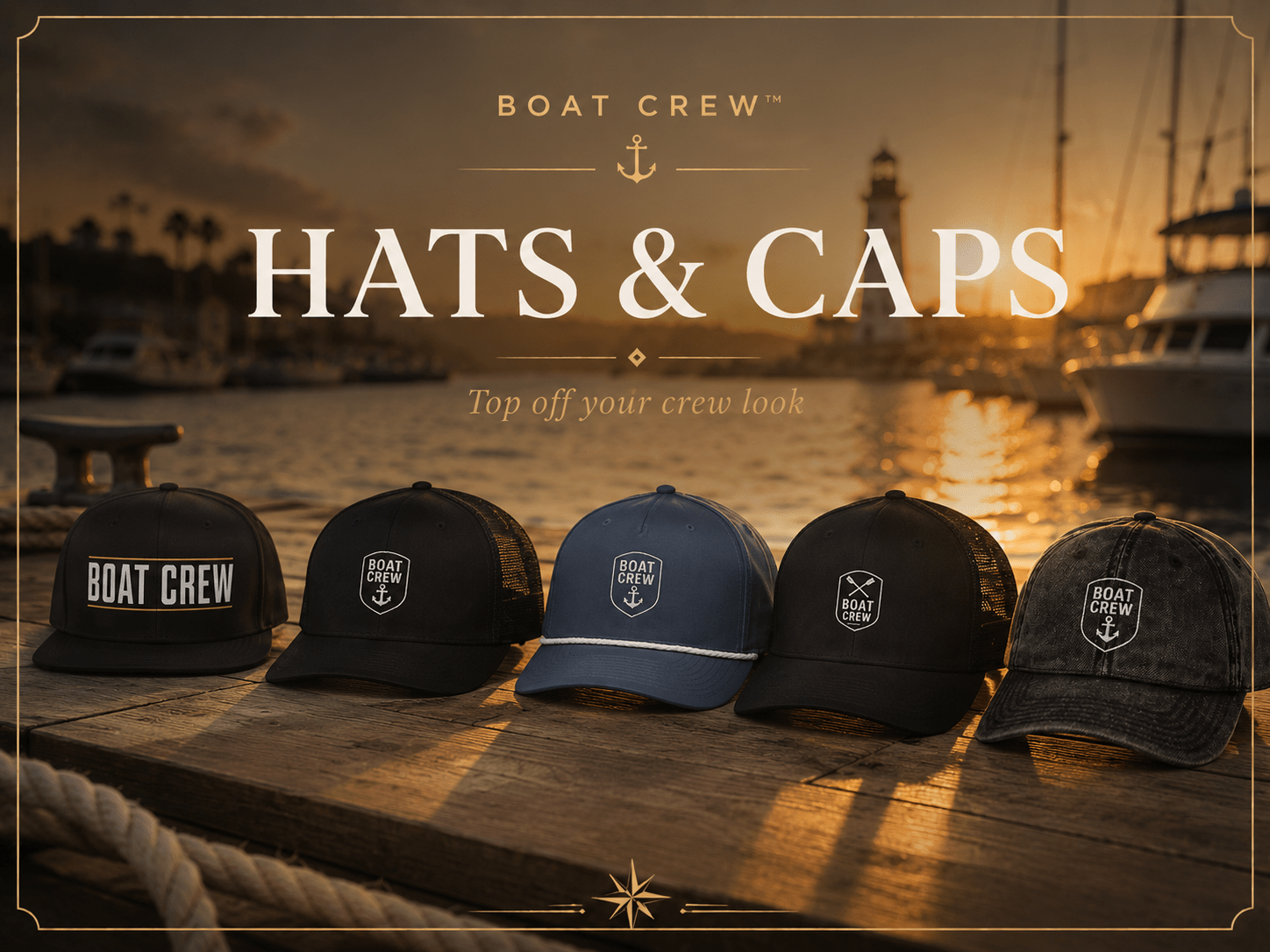 Hats & Caps - Boat Crew™
