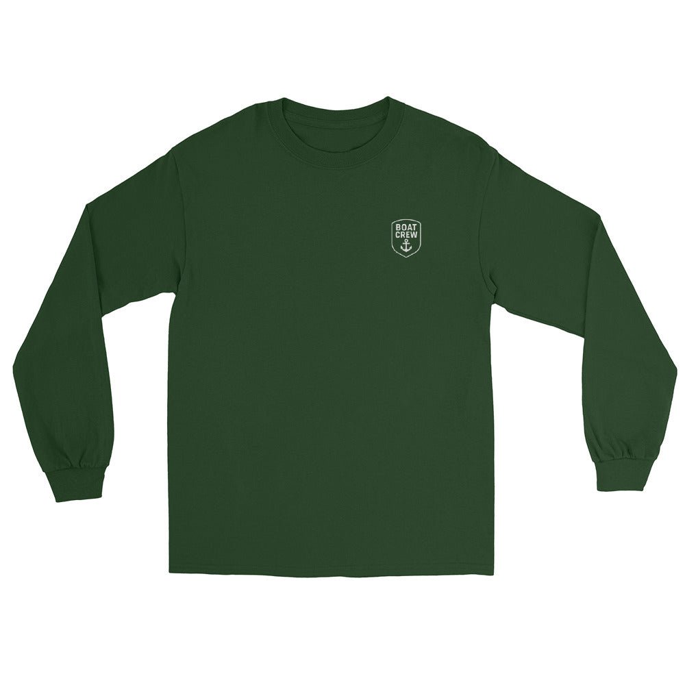 Boat Crew ​Anchor Logo Long Sleeve Shirt - The Standard Nautical Tee by Boat Crew Co.