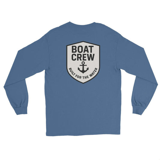 Boat Crew ​Anchor Logo Long Sleeve Shirt - The Standard Nautical Tee by Boat Crew Co.