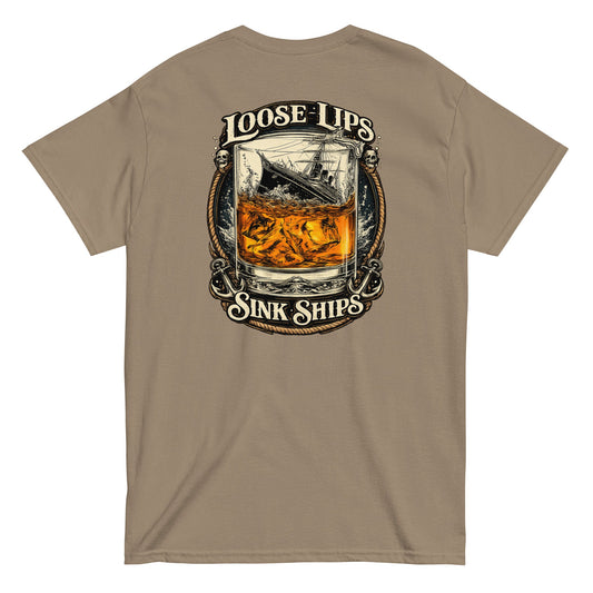 Loose Lips Sink Ships Shirt | Crew Culture by Boat Crew Co.