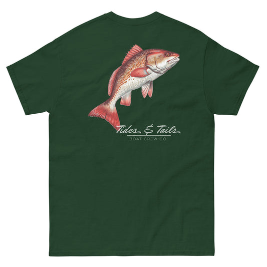 Red Drum Shirt | Tides & Tails Fishing Apparel by Boat Crew Co.