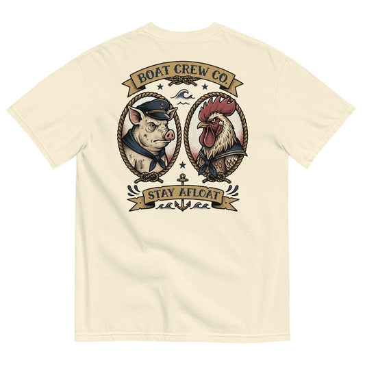 Stay Afloat Pig & Rooster Shirt – Boat Crew Co.