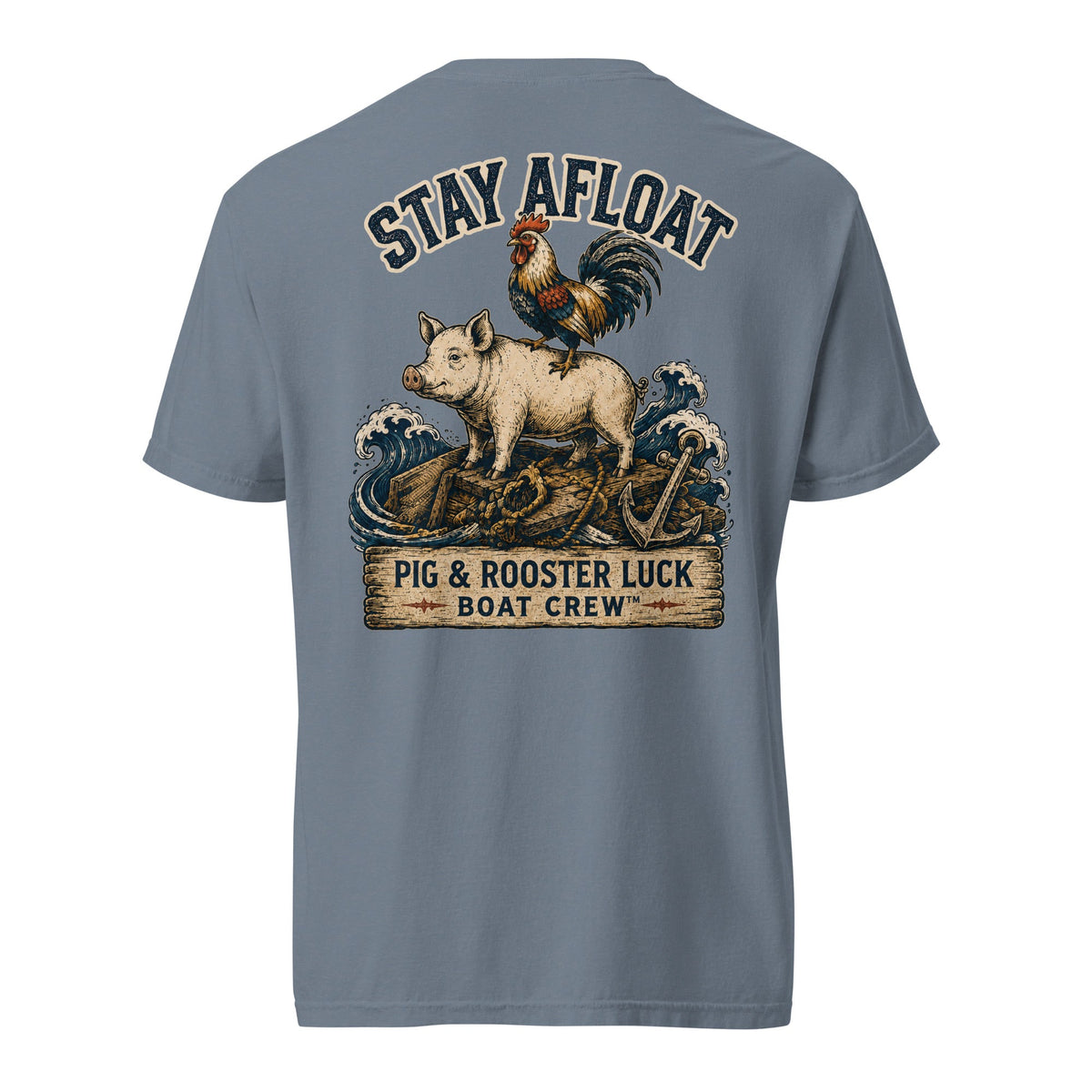 Stay Afloat Pig & Rooster Shirt | Sailor Lore