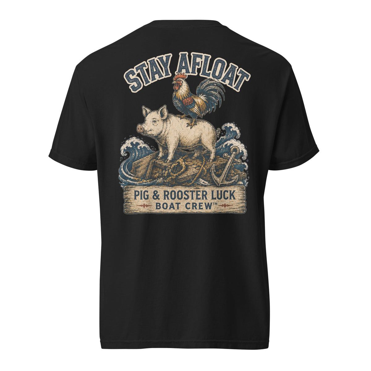 Stay Afloat Pig & Rooster Shirt | Sailor Lore