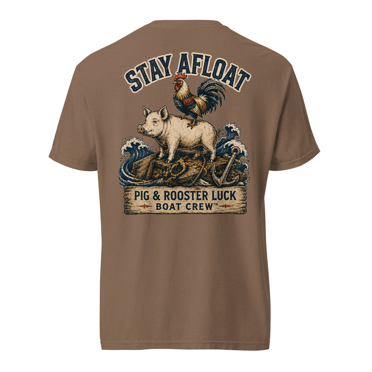 Stay Afloat Pig & Rooster Shirt | Sailor Lore