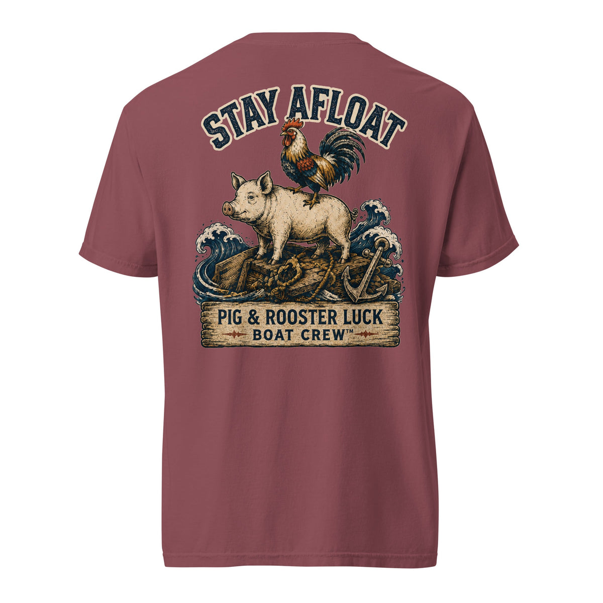 Stay Afloat Pig & Rooster Shirt | Sailor Lore