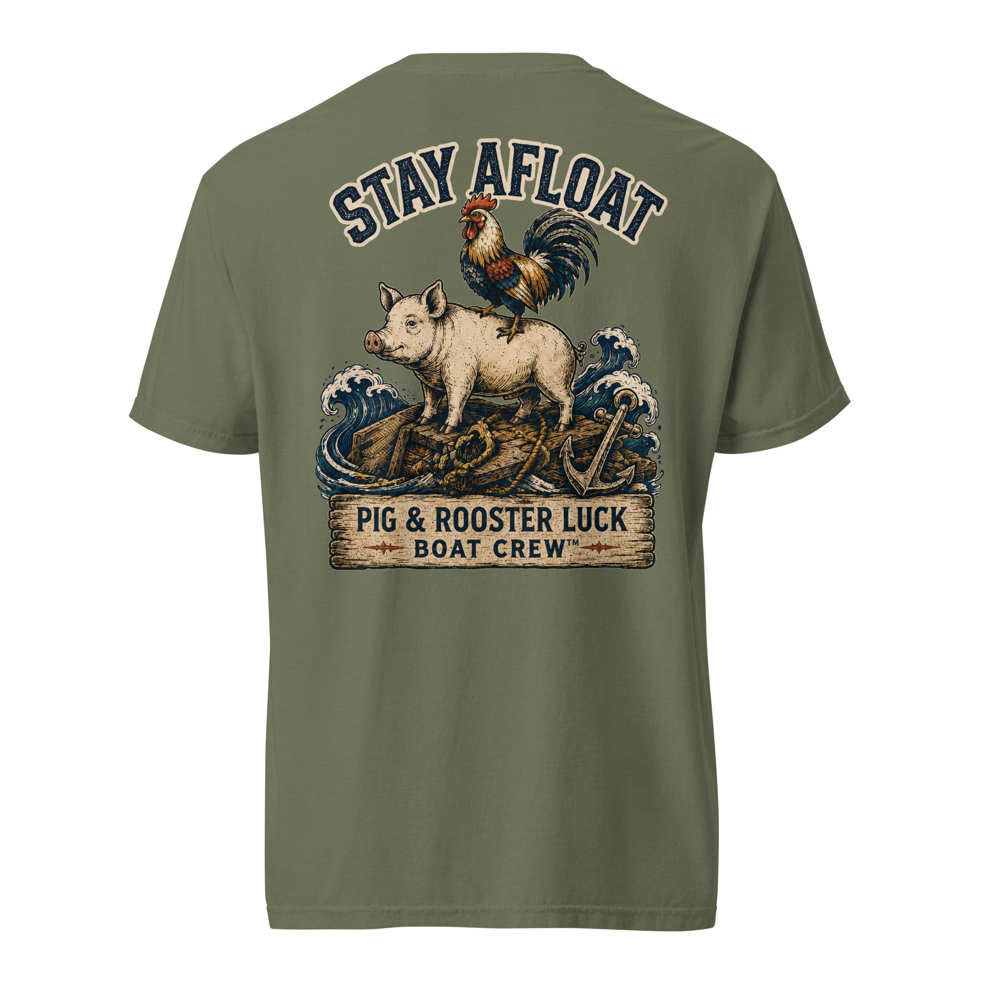 Stay Afloat Pig & Rooster Shirt | Sailor Lore