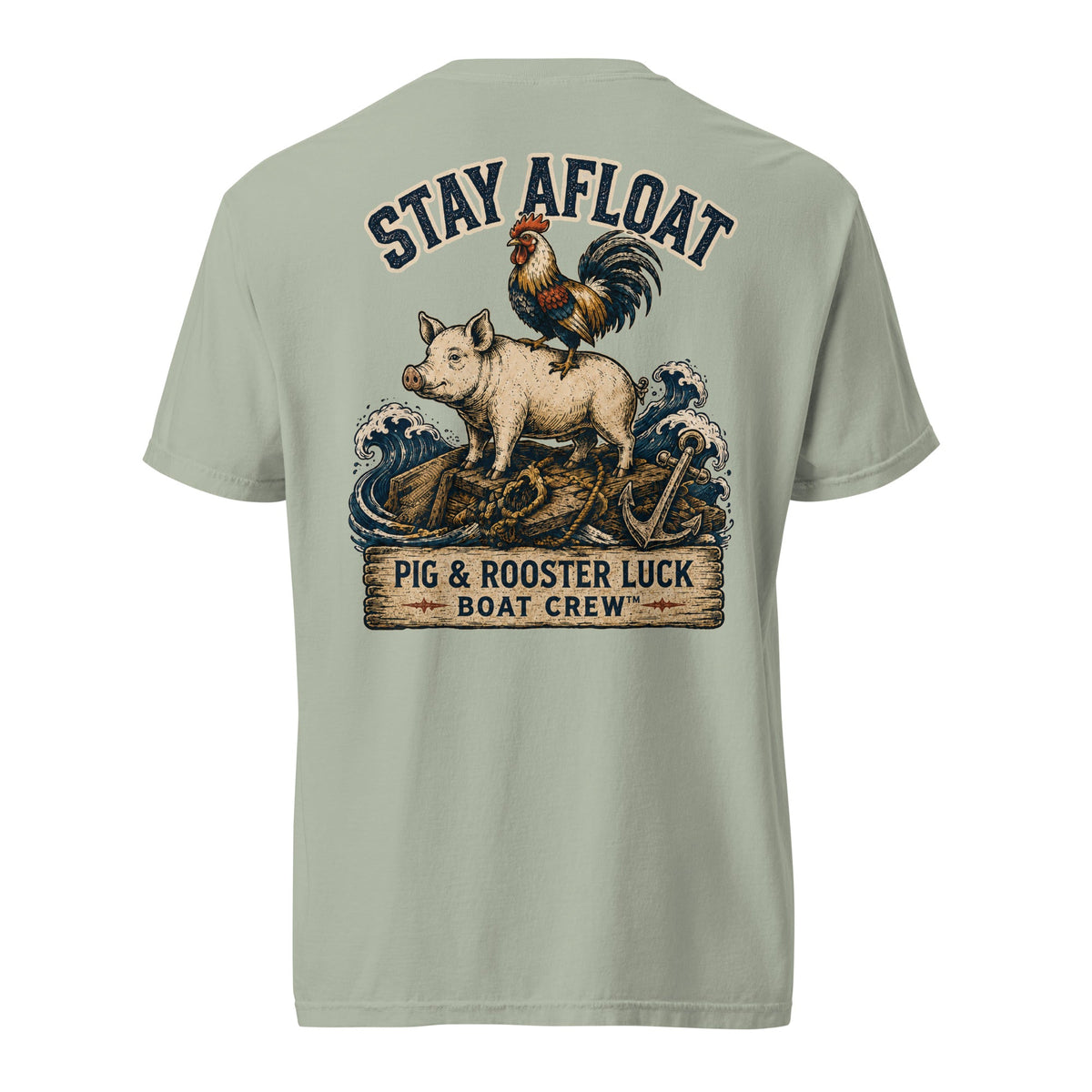Stay Afloat Pig & Rooster Shirt | Sailor Lore