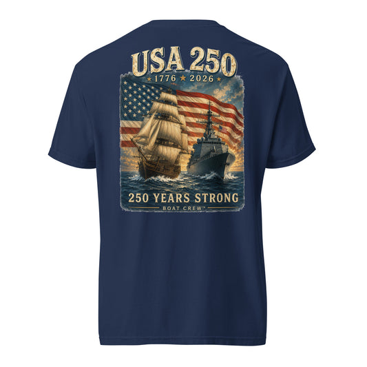 USA 250 Flag & Fleet Shirt – Boat Crew™
