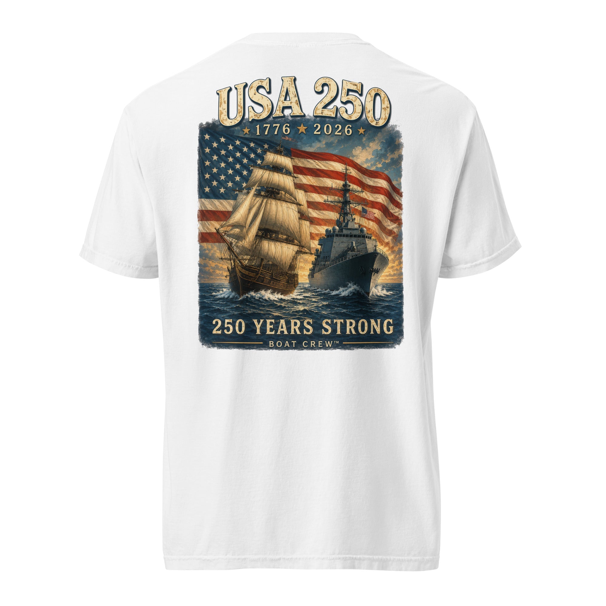 USA 250 Flag & Fleet Shirt – Boat Crew™
